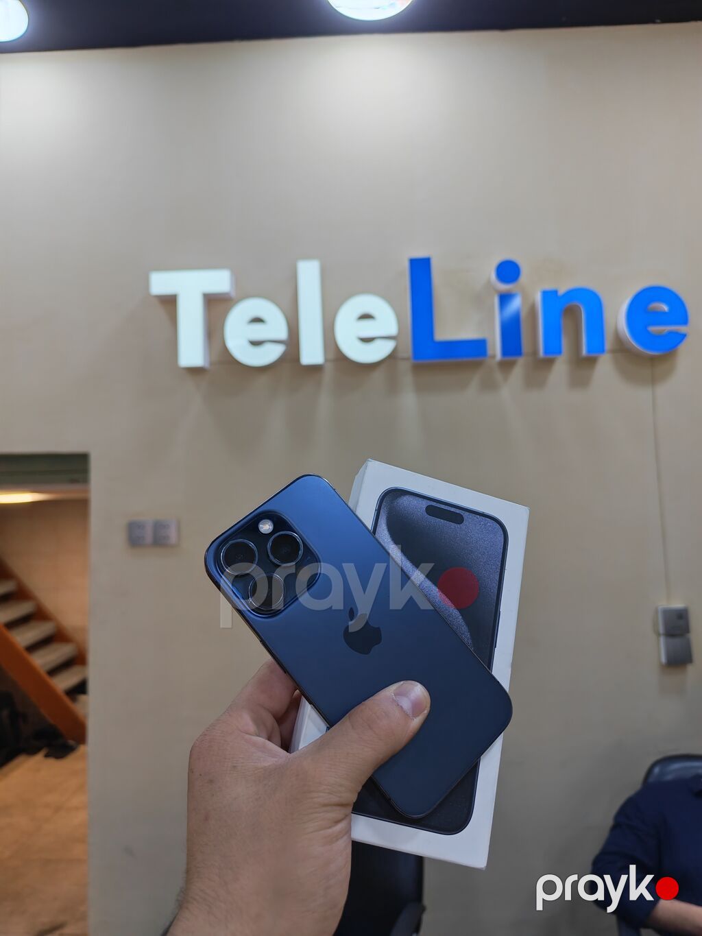 IPhone 15 Pro, 128 GB, Blue Titanium, Zəmanət, Simsiz şarj, Face ID — Apple iPhone, Bakı