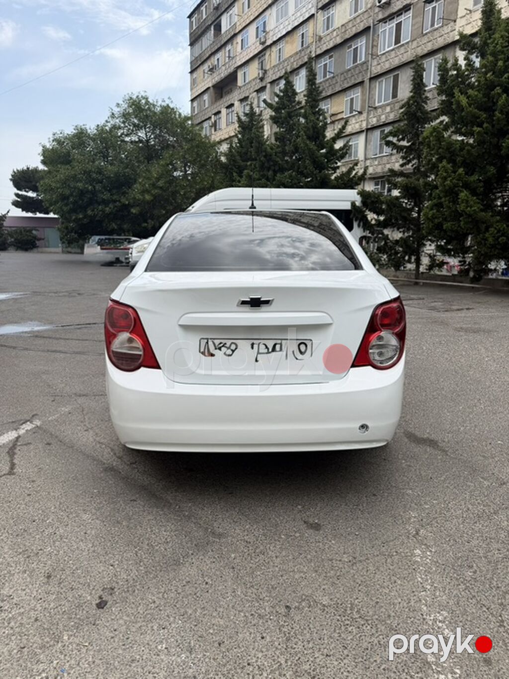 Chevrolet Aveo sedan – ağ rəng, 4 qapılı, şəhər üçün kompakt və — Avtomobillər, Bakı (6)