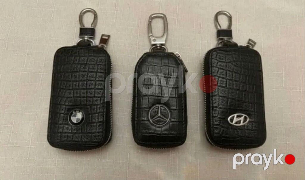 Avtomobil açarı üçün dəri qoruyucu futlyar - Material: qara — Digər, Bakı (9)