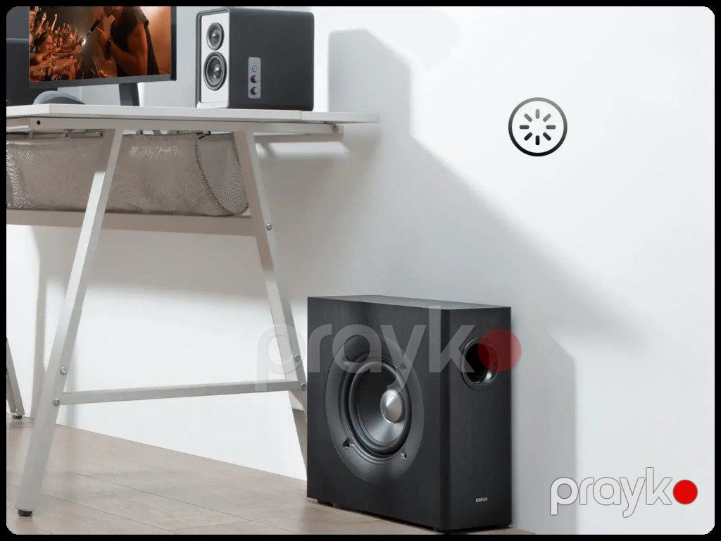 Edifier T5s Powered Active Subwoofer 70W, 8 inch, RCA: 50 20mV, 38Hz - 200Hz — Səs texnikası, Bakı (3)