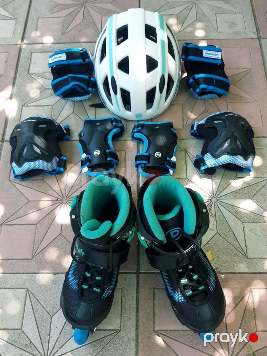 Ролики Powerslide Joker Blue Sky Combo — İdman, hobi, istirahət, Bakı (2)