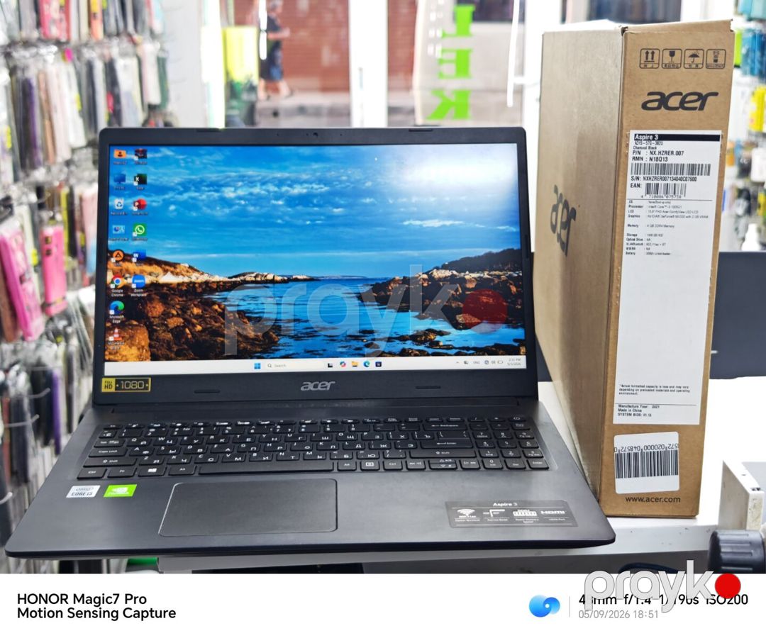 Acer Aspire 3 Core i3 10-cu nəsil, SSD 512GB, RAM 8GB — Noutbuklar, Şəki (2)