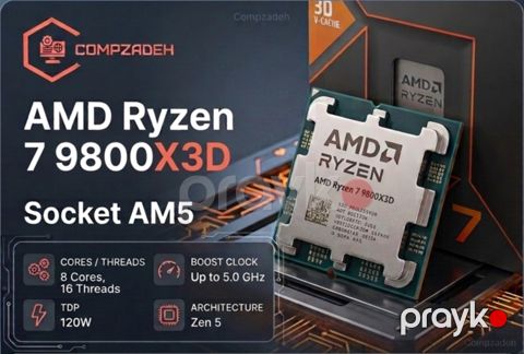 AMD Ryzen 7 9800X3D — Bakı
