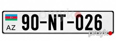 Avtomobil qeydiyyat nişanı - 90-NT-026 — Bakı
