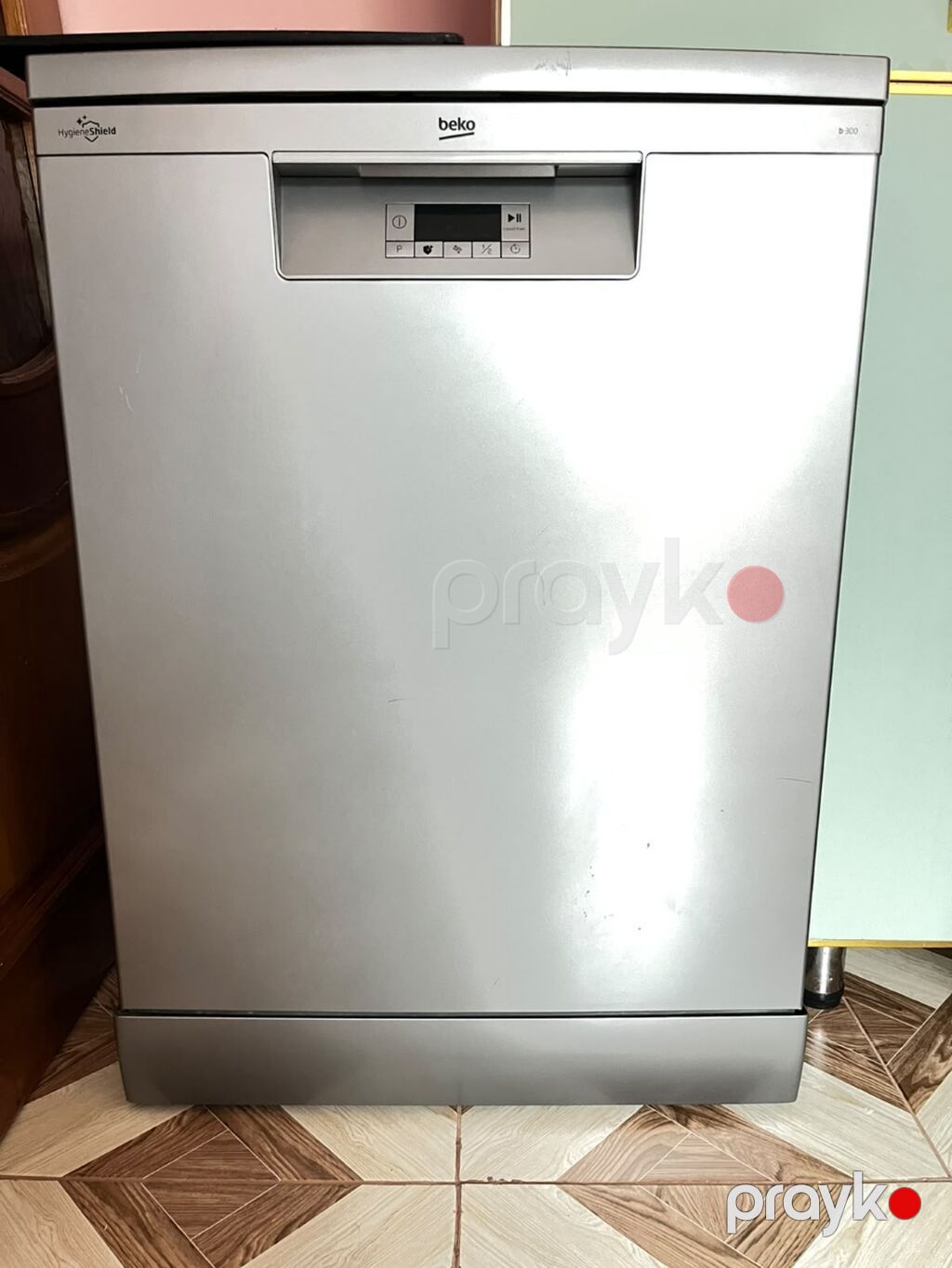 Beko qabyuyan maşın – paslanmayan polad gövdə, ön paneldə rəqəmsal — Qab yuyucu maşınlar, Bərdə (6)