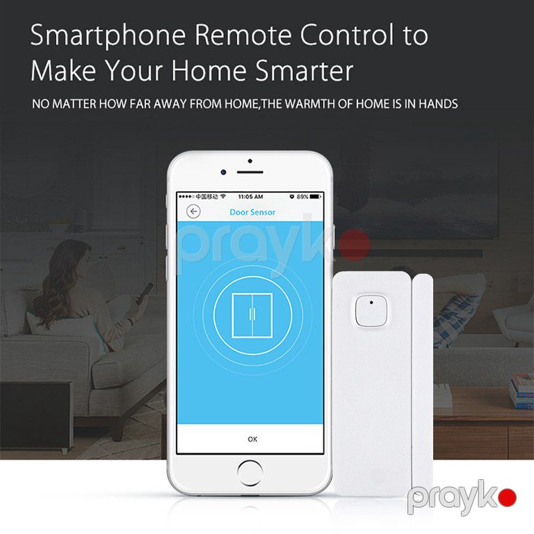 WiFi qapı və pəncərə sensoru Tuya smart home — Ağıllı ev və təhlükəsizlik, Bakı (3)
