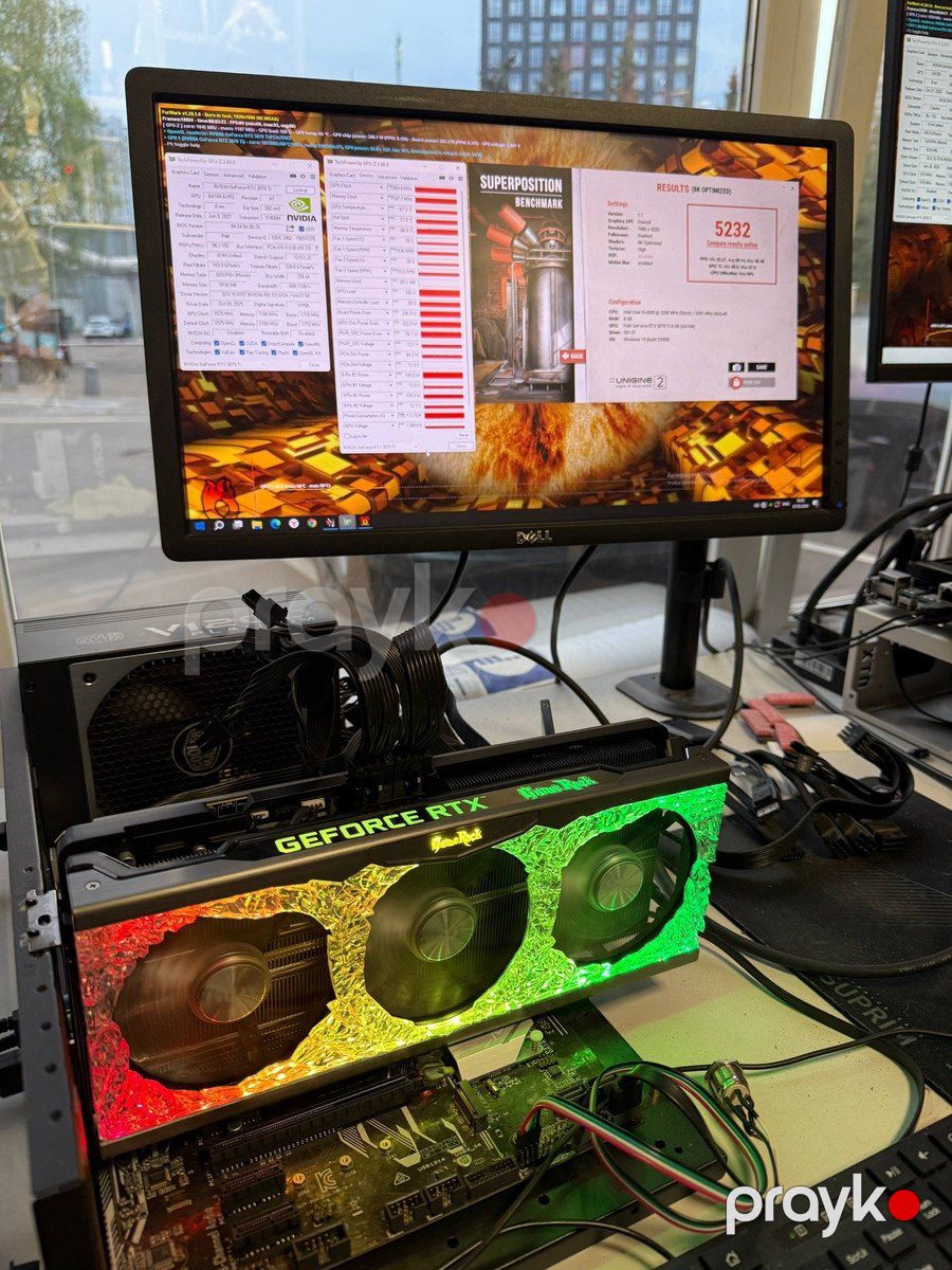 Video kart Palit RTX 3070Ti GameRock 8GB — Kompüterlər və noutbuklar, Bakı (5)