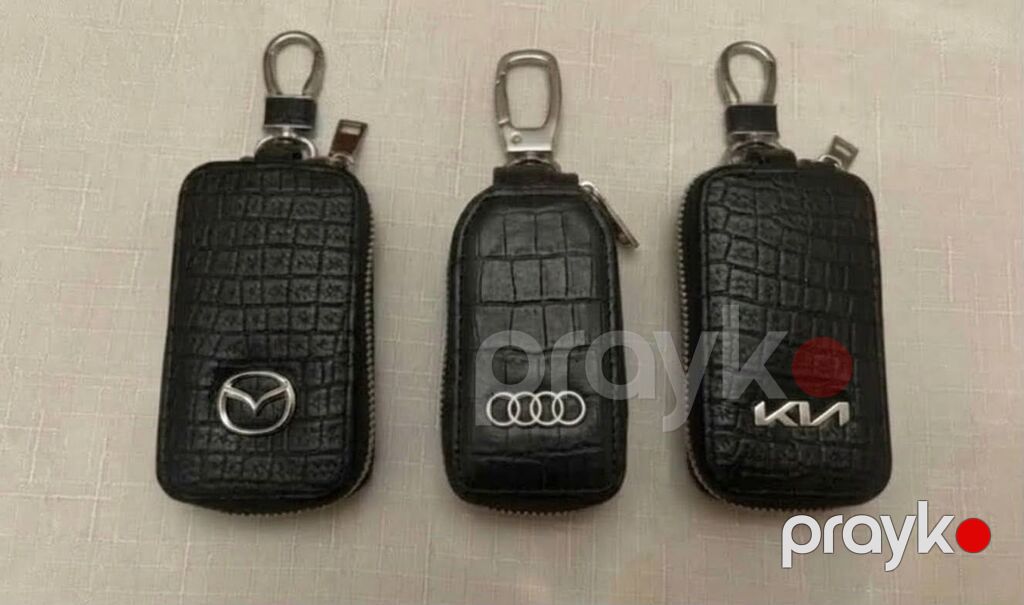 Avtomobil açarı üçün dəri qoruyucu futlyar - Material: qara — Digər, Bakı (10)