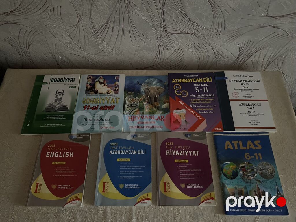 Kitablar təmiz və səlqəlidi.Üstündə yazılmayıb.Məktəb və imtahan — Kitablar, Masazır