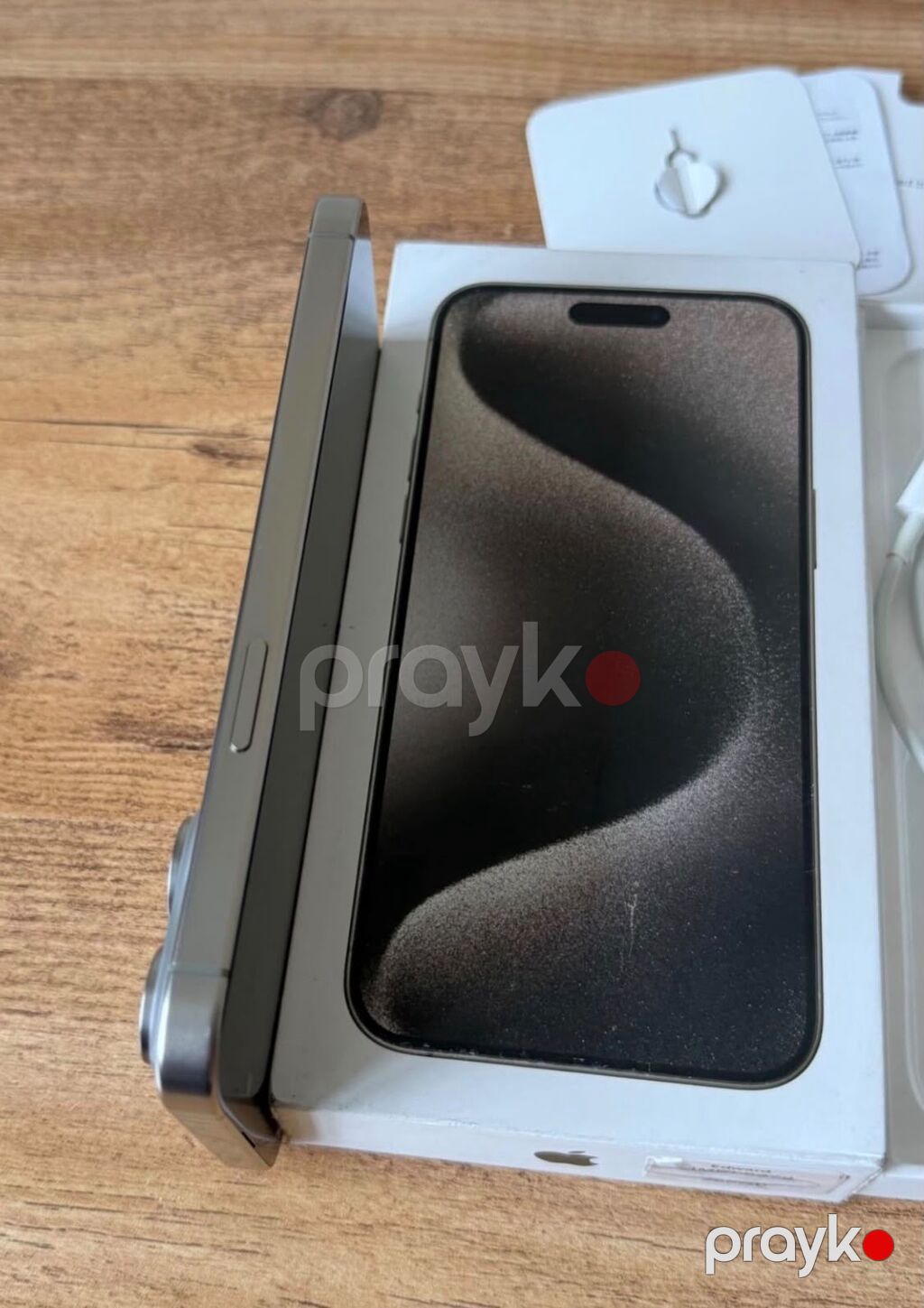 IPhone 15 Pro, 256 GB, Natural Titanium, Zəmanət, Simsiz şarj, Face ID — Apple iPhone, Digah (3)
