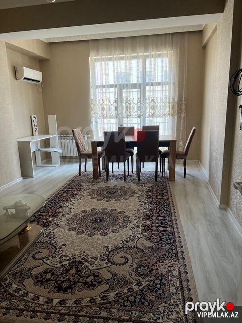 Nəsimi rayonunda 3 otaqlı Yeni tikili Kirayə verilir, 110 m²