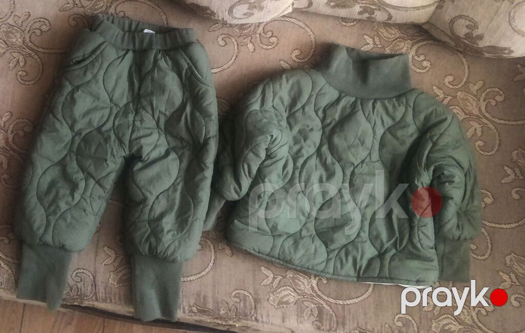 Uşaq geyim dəsti – payız/qış üçün 1) Qız uşağı üçün kapüşonlu isti — Uşaq geyimi, Bakı (4)