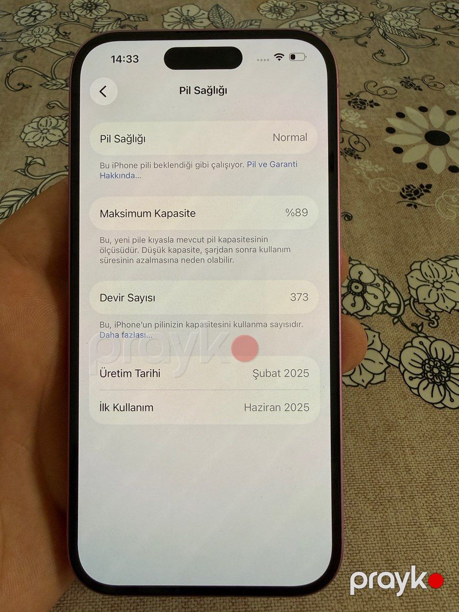 Apple iPhone 16 Pink 128GB/8GB — Smartfonlar, Bakı (5)