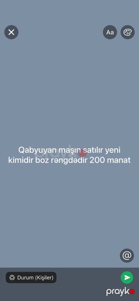 Qabyuyan maşın - Rəng: boz - Qiymət: 200 manat - Təsvir: Sərfəli və — Digah