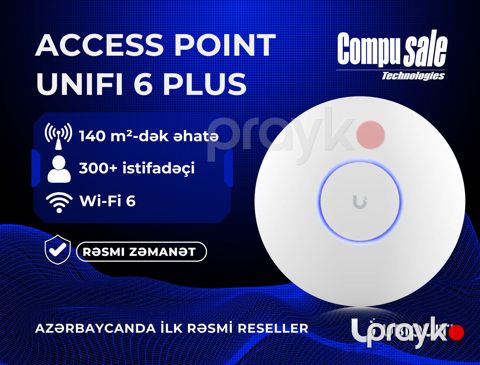 Access Point UniFi U6+ — Bakı