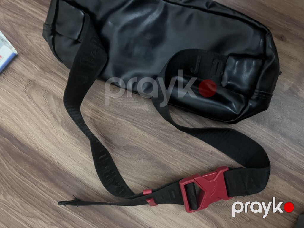 Jordan kəmər çantası (waist/sling bag) dəri - Rəng: qara, narıncı — Çantalar, çamadanlar, cüzdanlar, Bakı (3)
