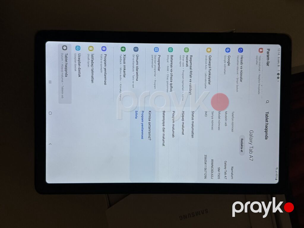 Samsung Galaxy Tab A7 planşet - Rəng: Gümüş - Prosessor: Qualcomm — Samsung, Xırdalan (4)