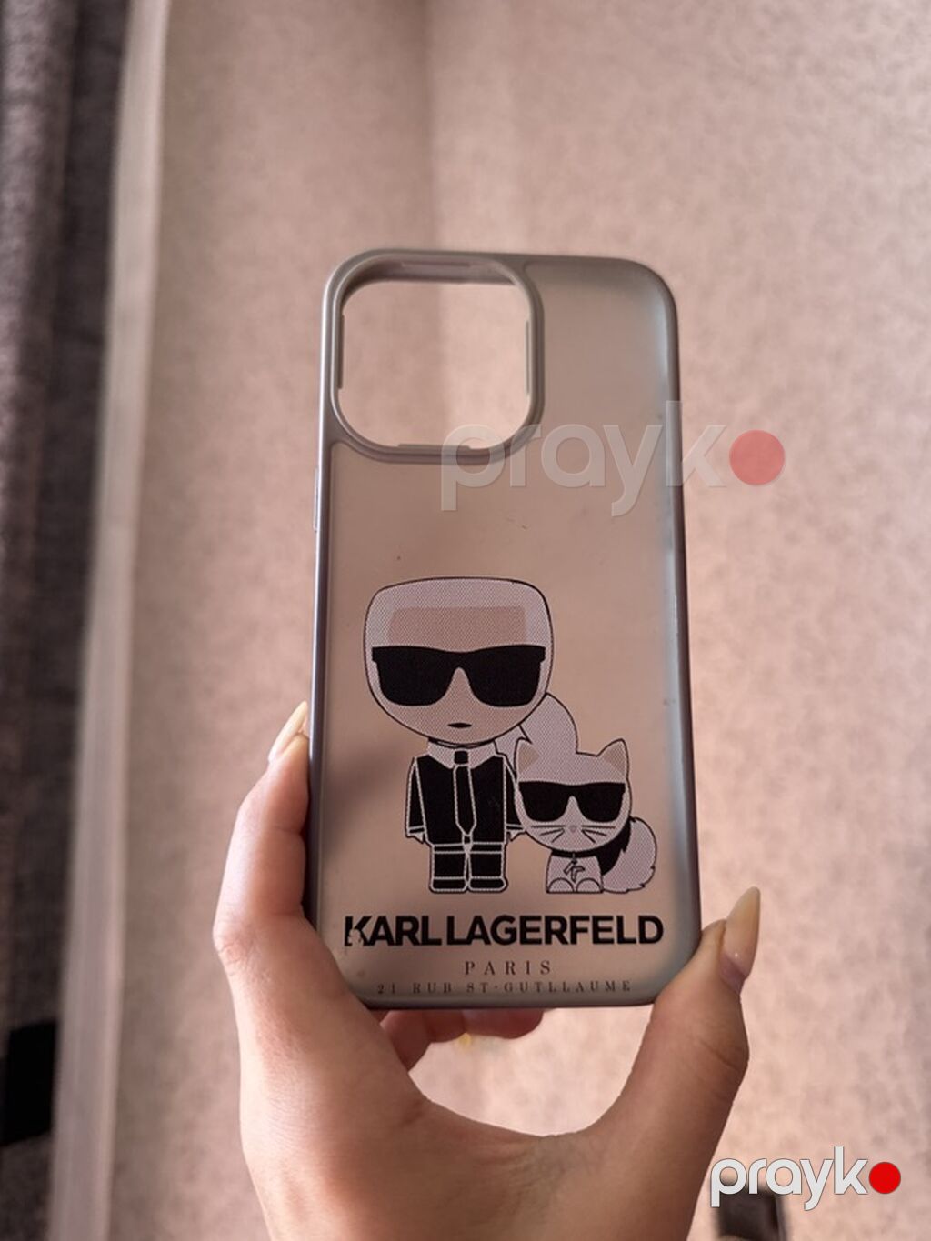 Karl Lagerfeld brendli telefon örtüyü - Model uyğunluğu: iPhone 15 — Çexollər, Digah