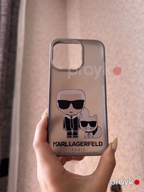 Karl Lagerfeld brendli telefon örtüyü - Model uyğunluğu: iPhone 15 — Digah