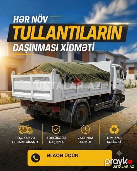 Tullantı söküntü zibil daşınması xidməti