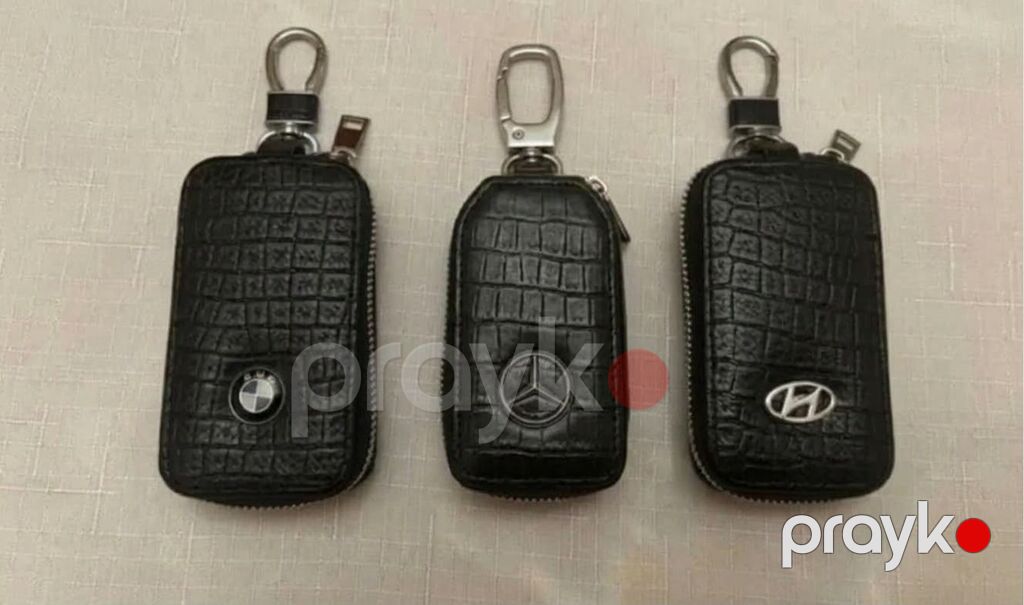 Avtomobil açarı üçün qara rəngli dərili qoruyucu futlyar/key case — Digər, Bakı (3)