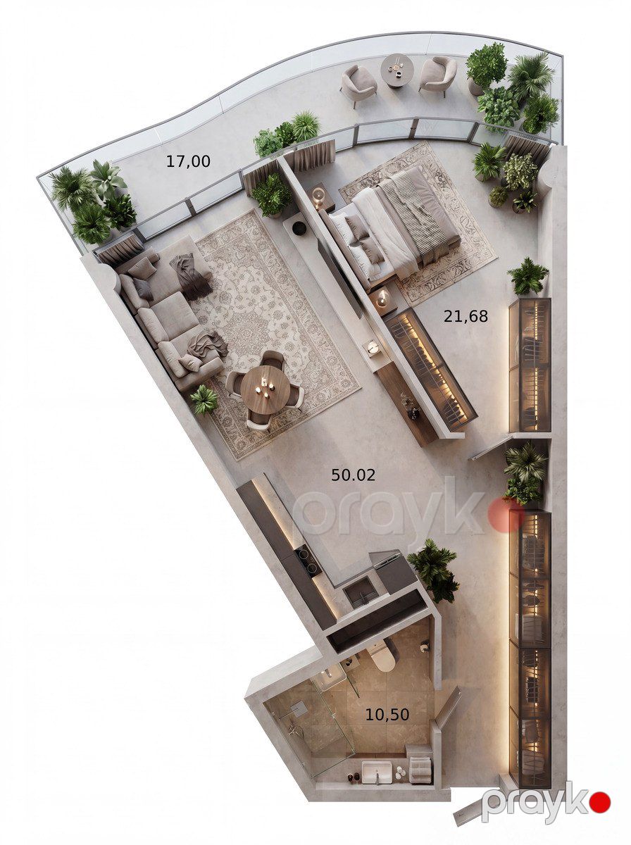 Satılır 2 otaqlı yeni tikili 99 m² — Mənzil, Bakı (2)