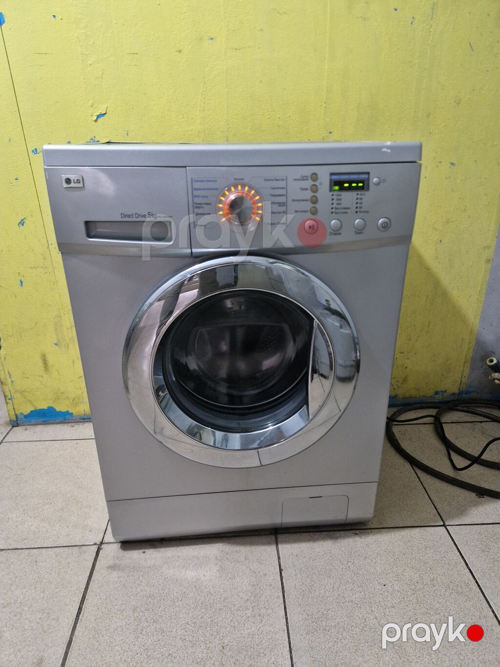 Paltaryuyan maşın LG, 5 kq, İşlənmiş, Avtomat, Qurutma var, Kredit yoxdur, Ödənişli çatdırılma — Çamaşır maşınları, Bakı