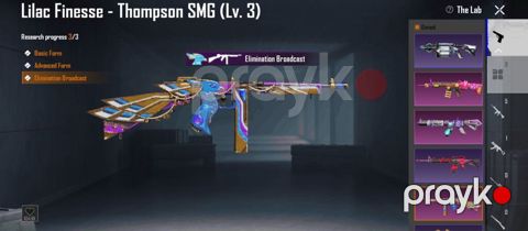 Pubg Mobile oyun hesabı – “Lilac Finesse – Thompson SMG (Lv.3)”