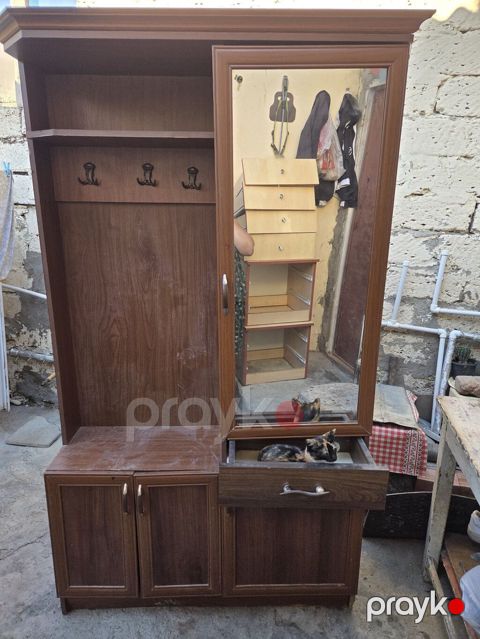 Dəhliz üçün çoxfunksiyalı şkaf-komod dəsti - Material: taxta/laminat — Bakı