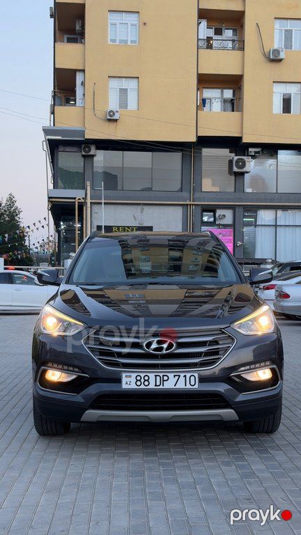 Hyundai Santa Fe, 2.0 L, 2016 il, 128 000 km — Avtomobillər, Bakı