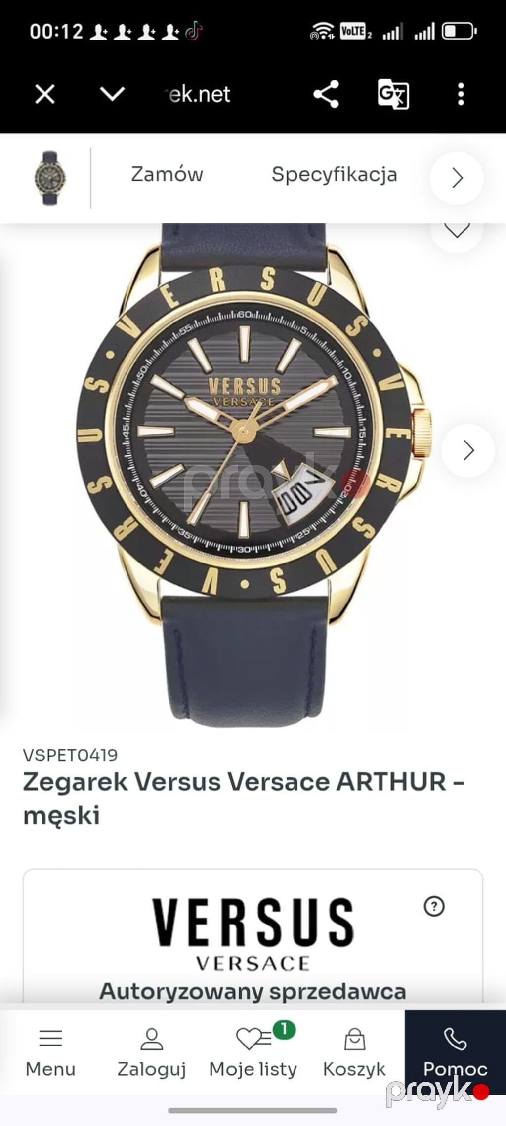 Versus Versace Arthur kişi qol saatı (model: VSPET0419) - Brend — Qol saatları, Bakı