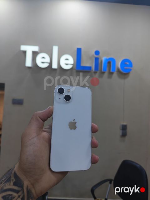 IPhone 13, 128 GB, Ağ, Zəmanət, Simsiz şarj, Face ID — Bakı