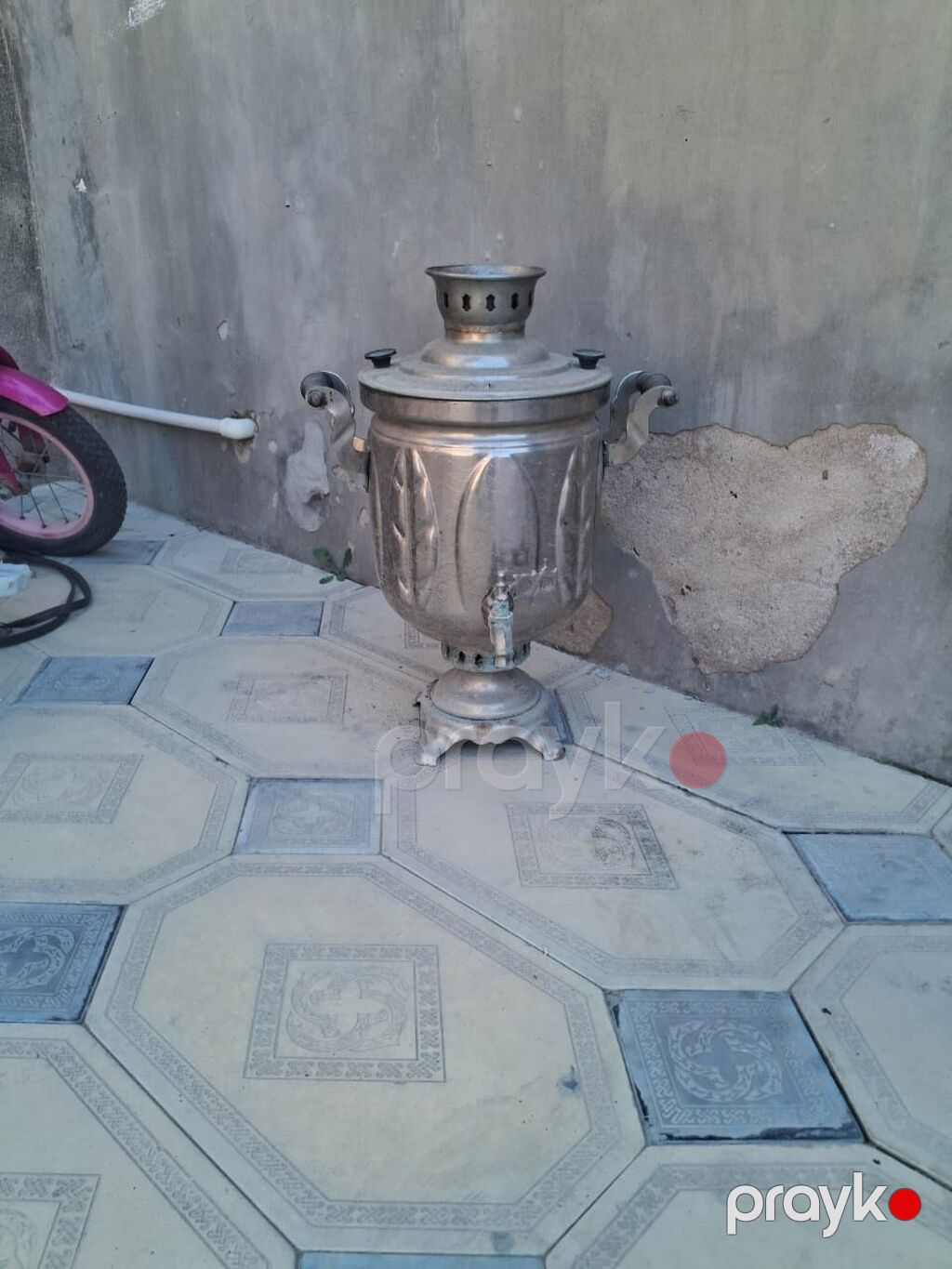Klassik metal samovar - Material: qalın metal/krom örtüklü gövdə — Samovarlar, Masazır (2)