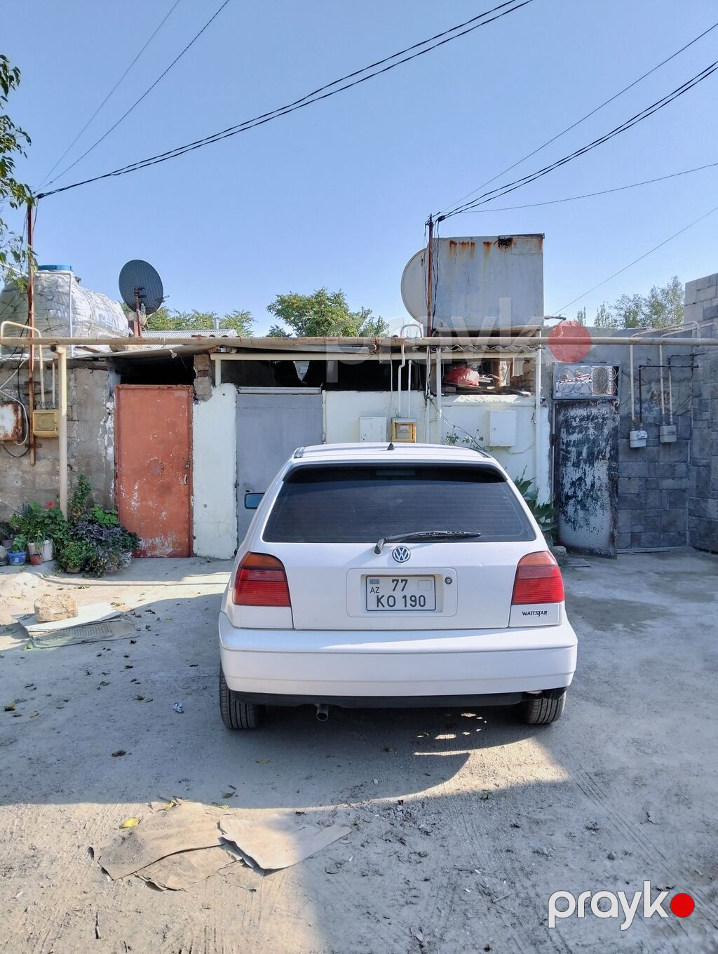 Volkswagen Golf III, ağ rəng, 5 qapılı hetçbek. Əsas xüsusiyyətlər — Avtomobillər, Digah (2)