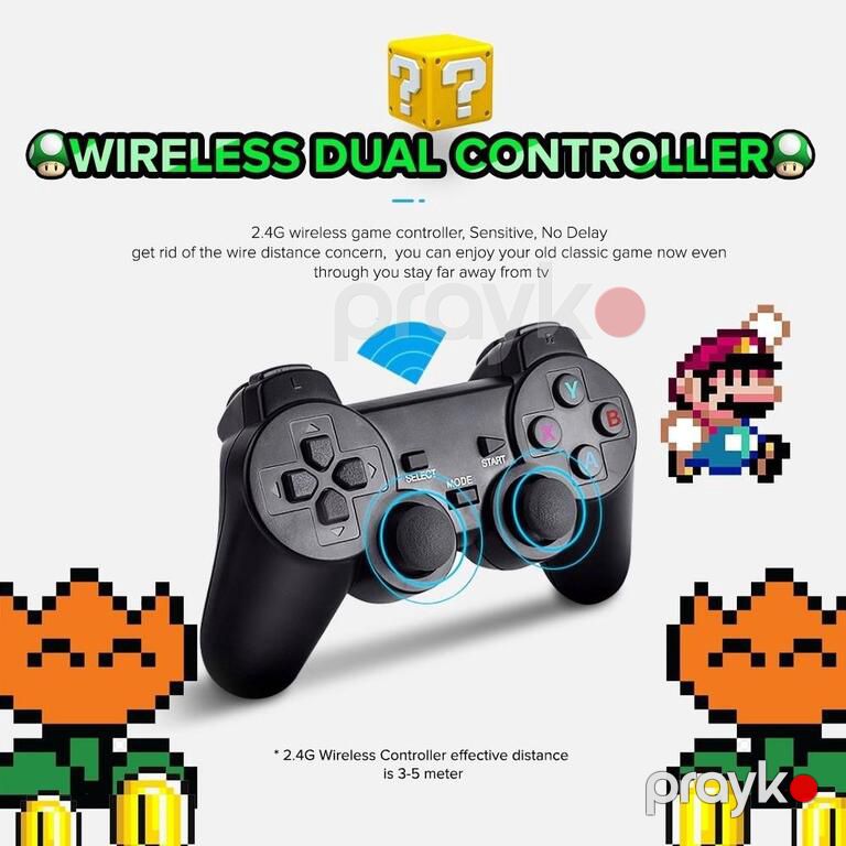 Oyun konsolu "2.4G Wireless Controller Game-Pad TV Video Game Stick Black" — Oyunlar, konsollər və proqramlar, Bakı (5)