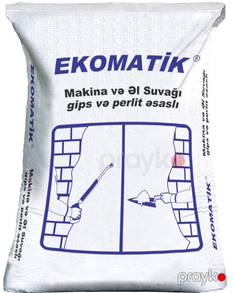 Ekomatik makina suvağı — Bakı