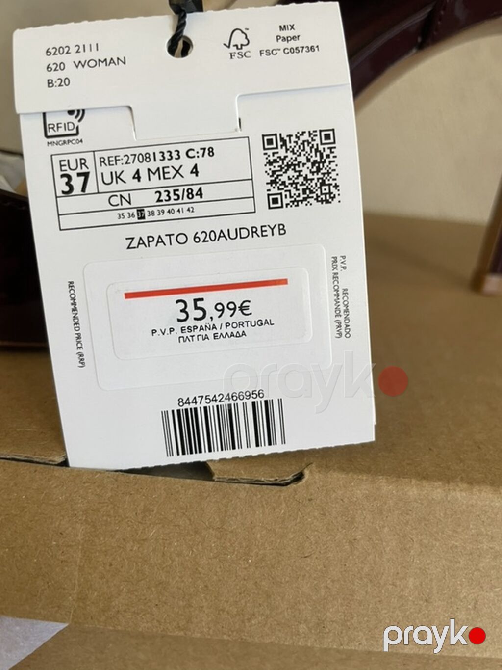 Qadın stilettosu – Zapato 620AUDREYB - Rəng: tünd bordo (parlaq lak — Tufl, Bakı (4)