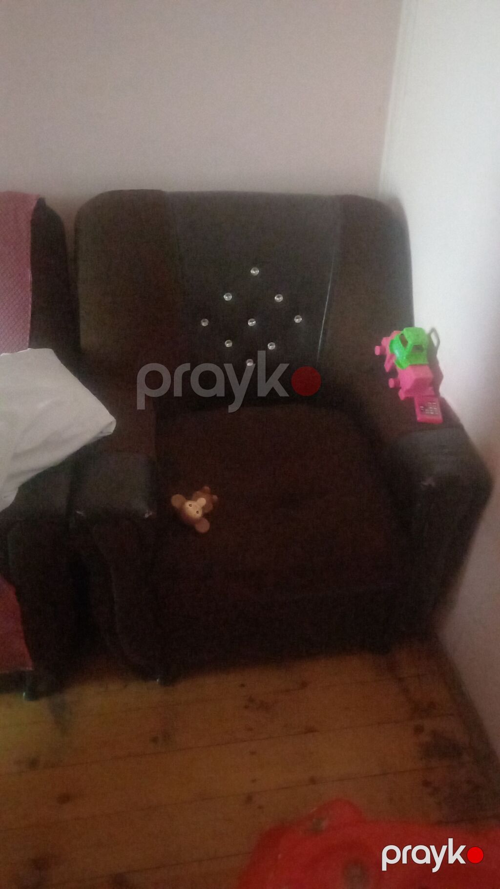 Tək cut nəfərlik rahat kreslo - Rəng: tünd qəhvəyi - Material: yumşaq — Kreslolar, Bakı (2)