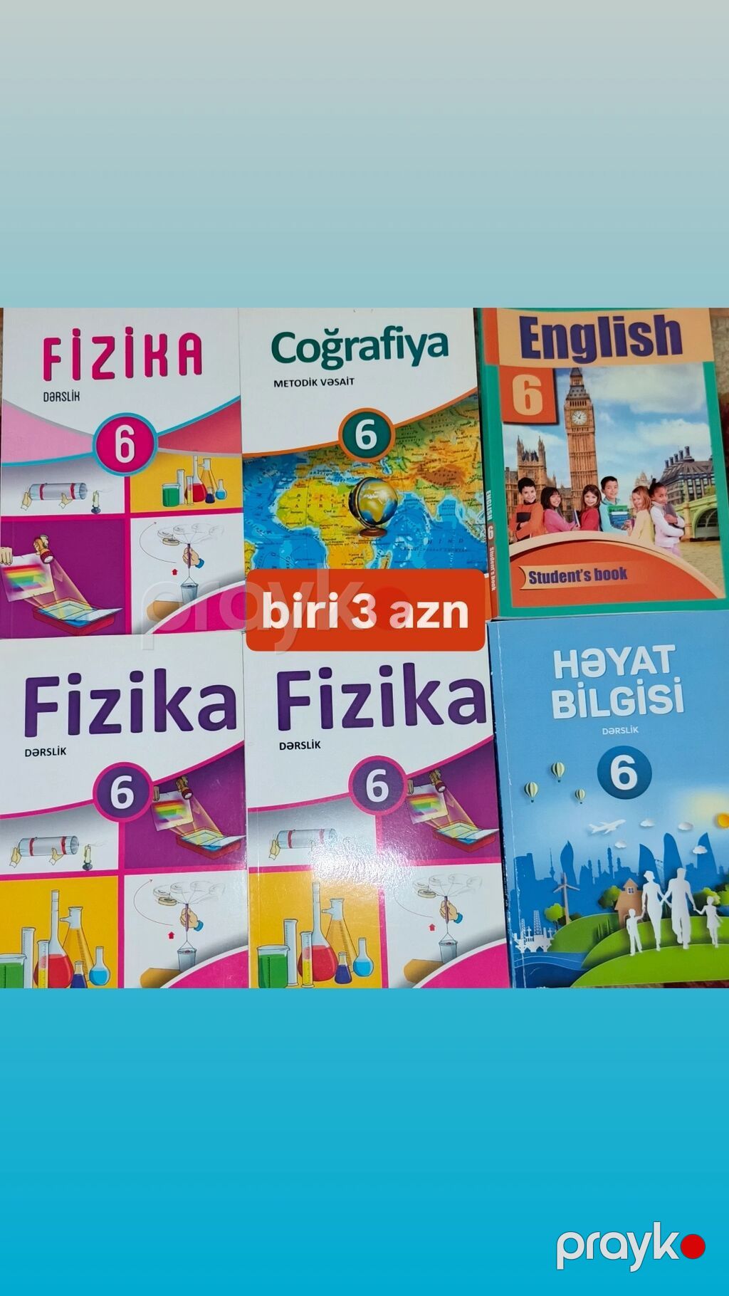 Məktəb və abituriyentlər üçün müxtəlif fənn kitabları satılır — Kitablar, Bakı (5)