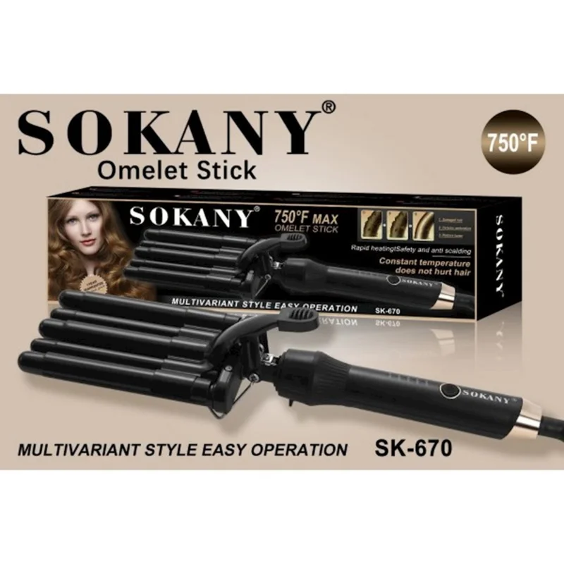 Saçlar üçün maşa Sokany SK-670 — Bakı