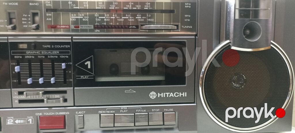 Hitachi portativ kasetli maqnitofon – klassik “boombox” tipli model — Digər, Bakı (3)