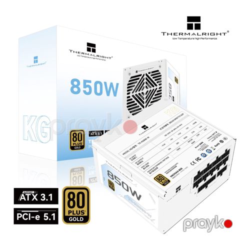PSu Thermalright TR-KG-850-W - 850W 80+ Gold Full Modular White — Bakı