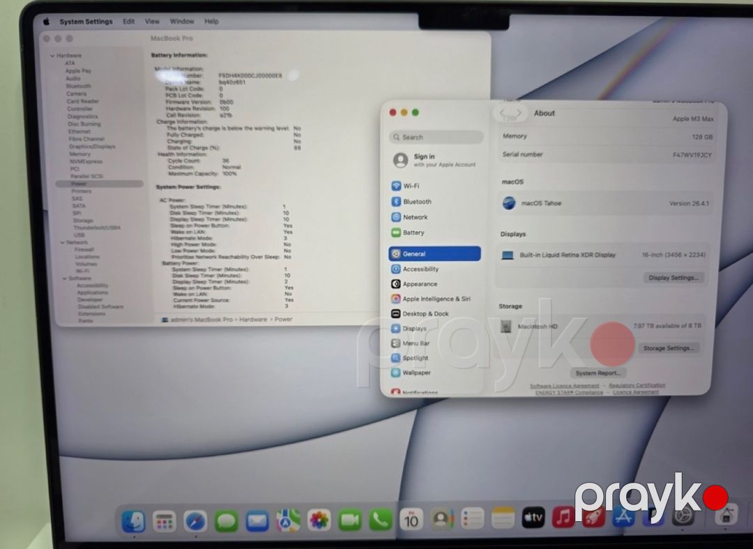 MacBook Pro 16” M3 Max 128GB / 8TB (Space Black) — Noutbuklar, Bakı (2)