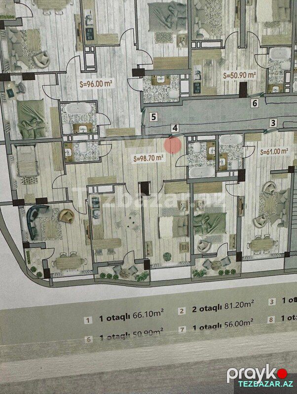 Metro Park Bakıxanov Premium Yaşayış Kompleksində 3 Otaqlı — Mənzil, Bakı (10)