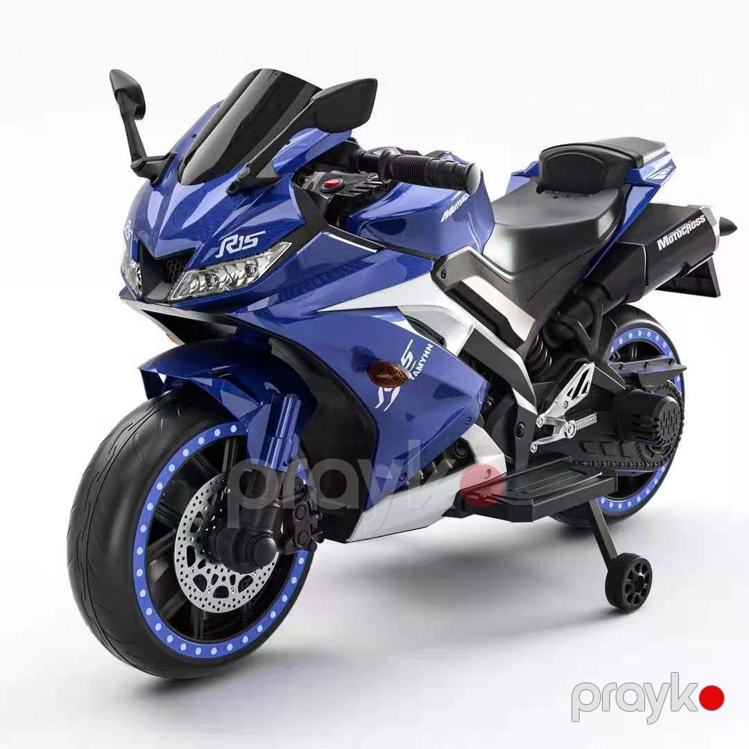 Uşaqlar üçün elektrikli motosiklet R15 — Uşaq avtomobilləri, Bakı (3)