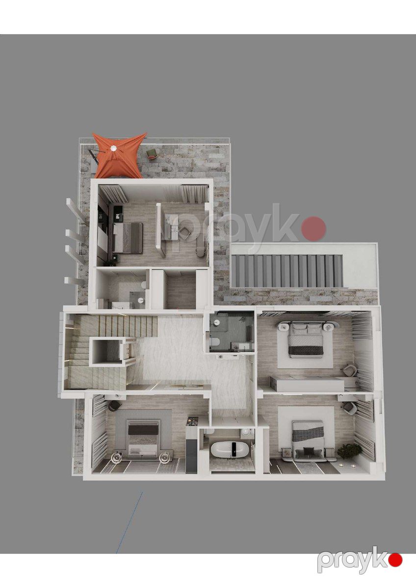 Satılır 6 otaqlı həyət evi/bağ evi 460 m² — Ev, villa, Bakı (6)