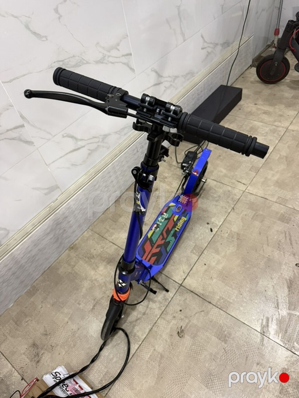Şəhər üçün elektrik skuter - Rəng: mavi, rəngarəng “City Riding” — Skuterlər, Bakı (5)