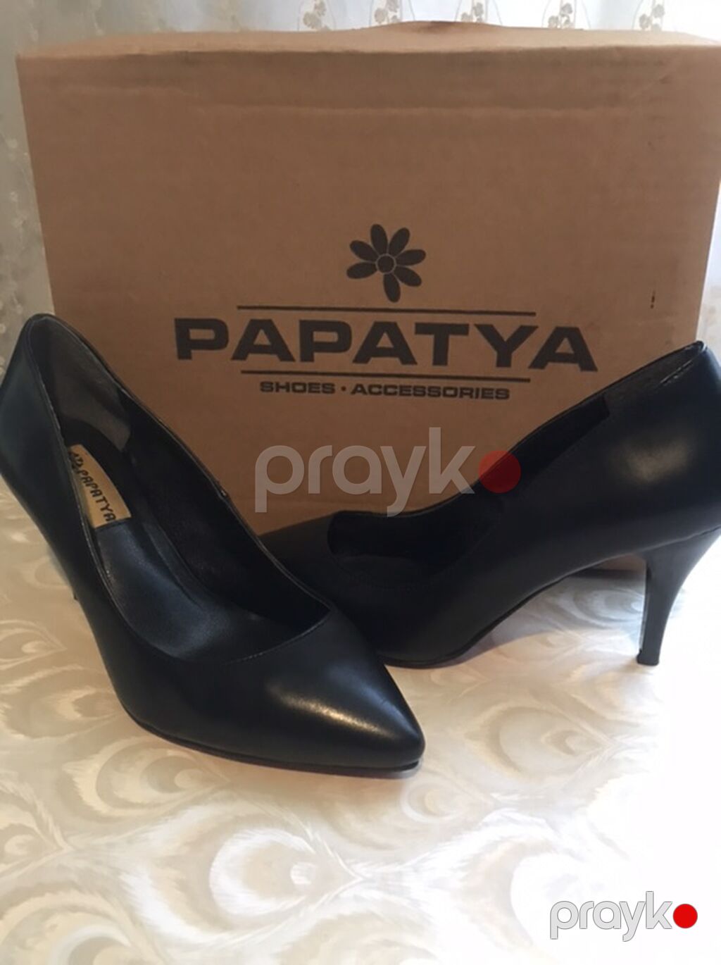 Papatya markalı qadın tufliləri - Rəng: qara - Model: klassik “pump” — Tufl, Bakı