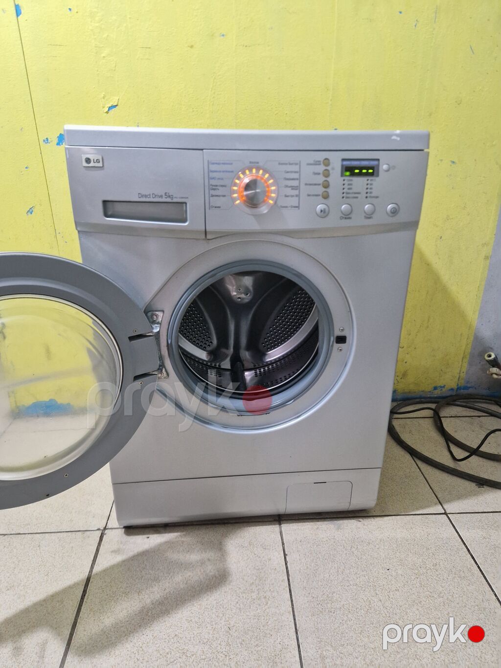 Paltaryuyan maşın LG, 5 kq, İşlənmiş, Avtomat, Qurutma var, Kredit yoxdur, Ödənişli çatdırılma — Çamaşır maşınları, Bakı (4)