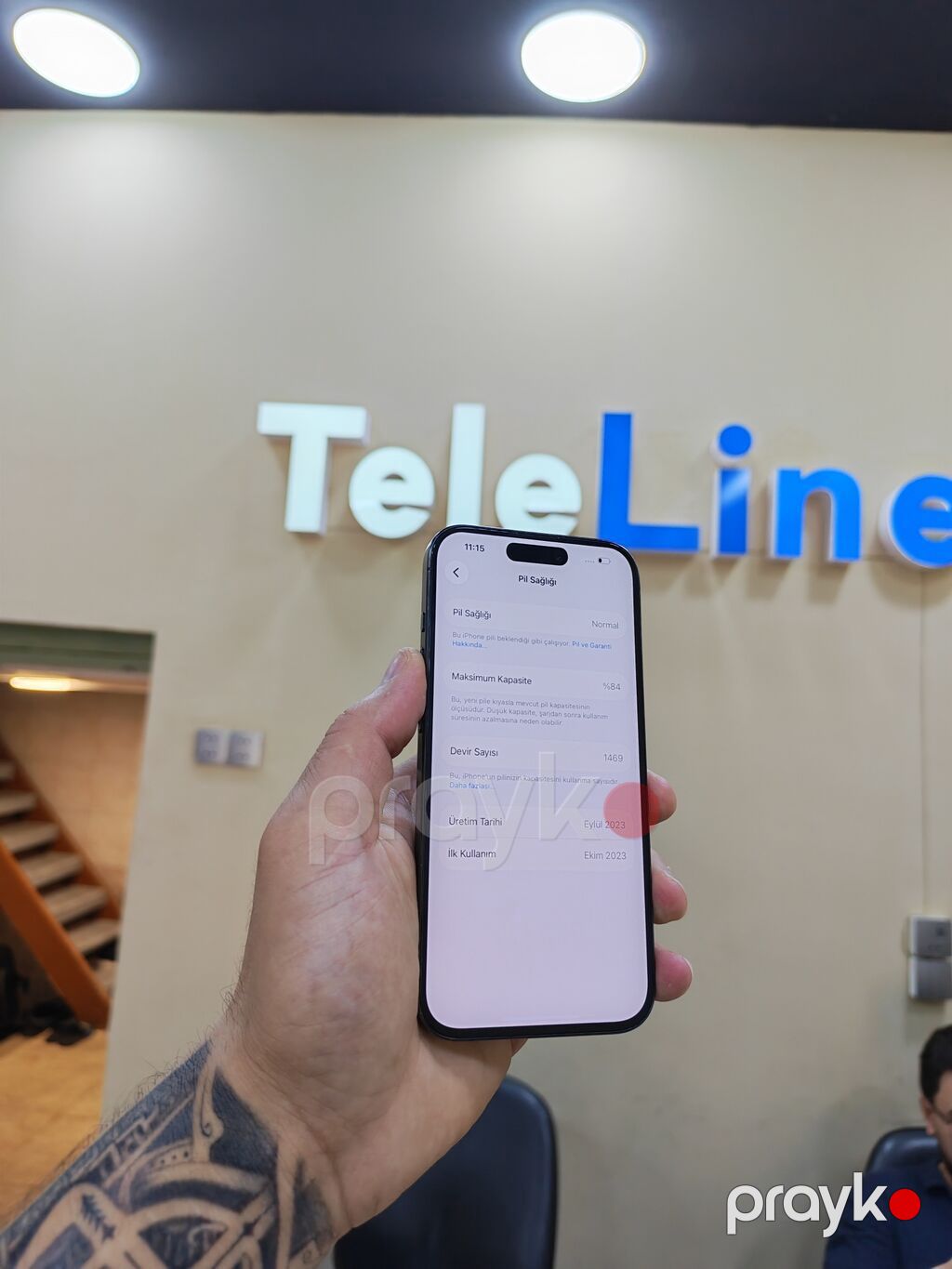 IPhone 15 Pro, 128 GB, Blue Titanium, Zəmanət, Simsiz şarj, Face ID — Apple iPhone, Bakı (2)